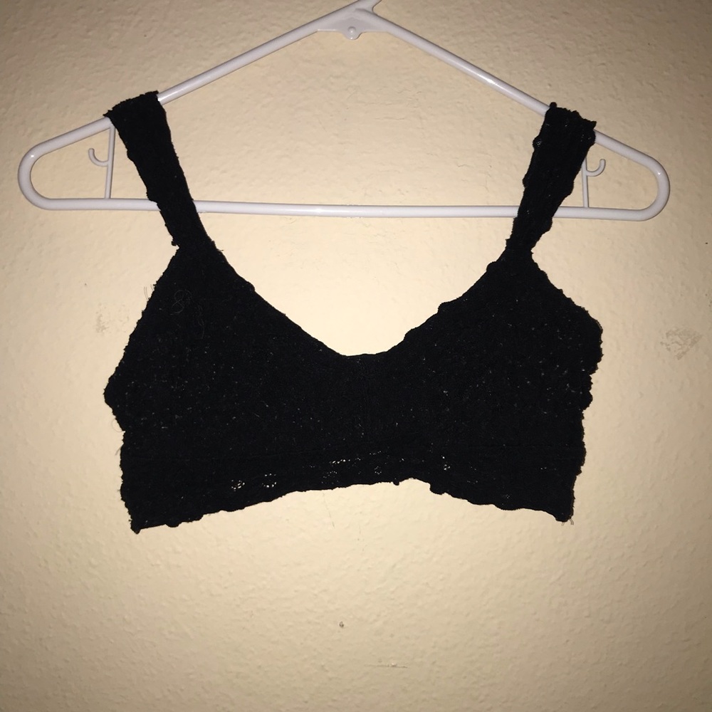 black bralette